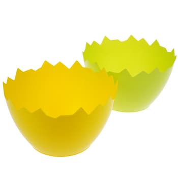 Osłonka wielkanocna w kształcie skorupki żółta lub zielona 2