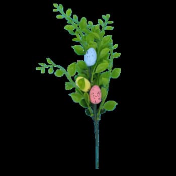 Gałązka bukszpanu z pisankami, dekoracja wielkanocna 30 cm 4