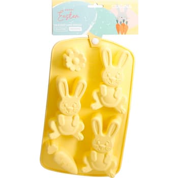 Forma silikonowa do pieczenia ciast wielkanocnych żółta 2