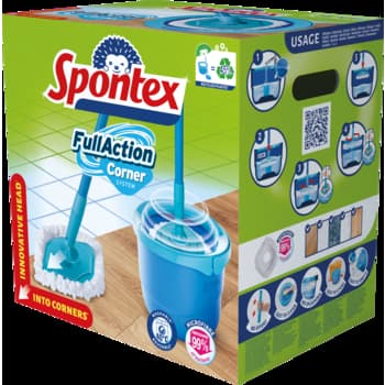 Zestaw do Mopa Obrotowego Spontex Corner System 3