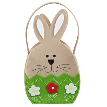 Filcowy koszyczek wielkanocny z zającem 25 x 15 cm 2