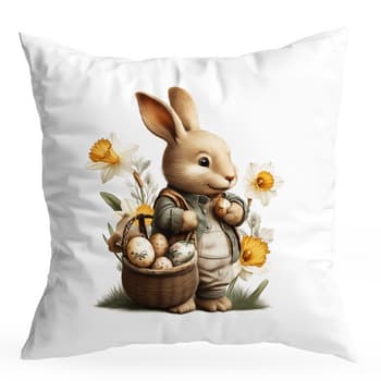 Poszewka dekoracyjna Królik Biały 40x40 cm 2