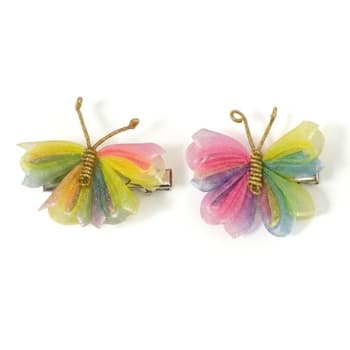 Spinki do włosów motylkowe ozdobne 2 sztuki 2