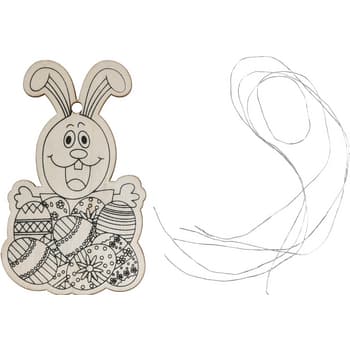 Zestaw do kolorowania - zawieszki wielkanocne z drewna 2