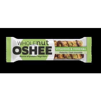 Baton Oshee z orzeszkami arachidowymi, pistacjami i gorzką czekoladą 40 g 2