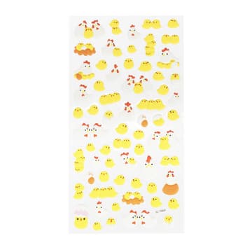 Naklejki 3D Kurczaki - Wielkanocne dekoracje wiosenne 2