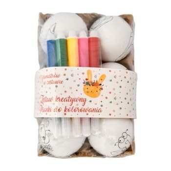 Zestaw kreatywny do kolorowania pisanek wielkanocnych 2