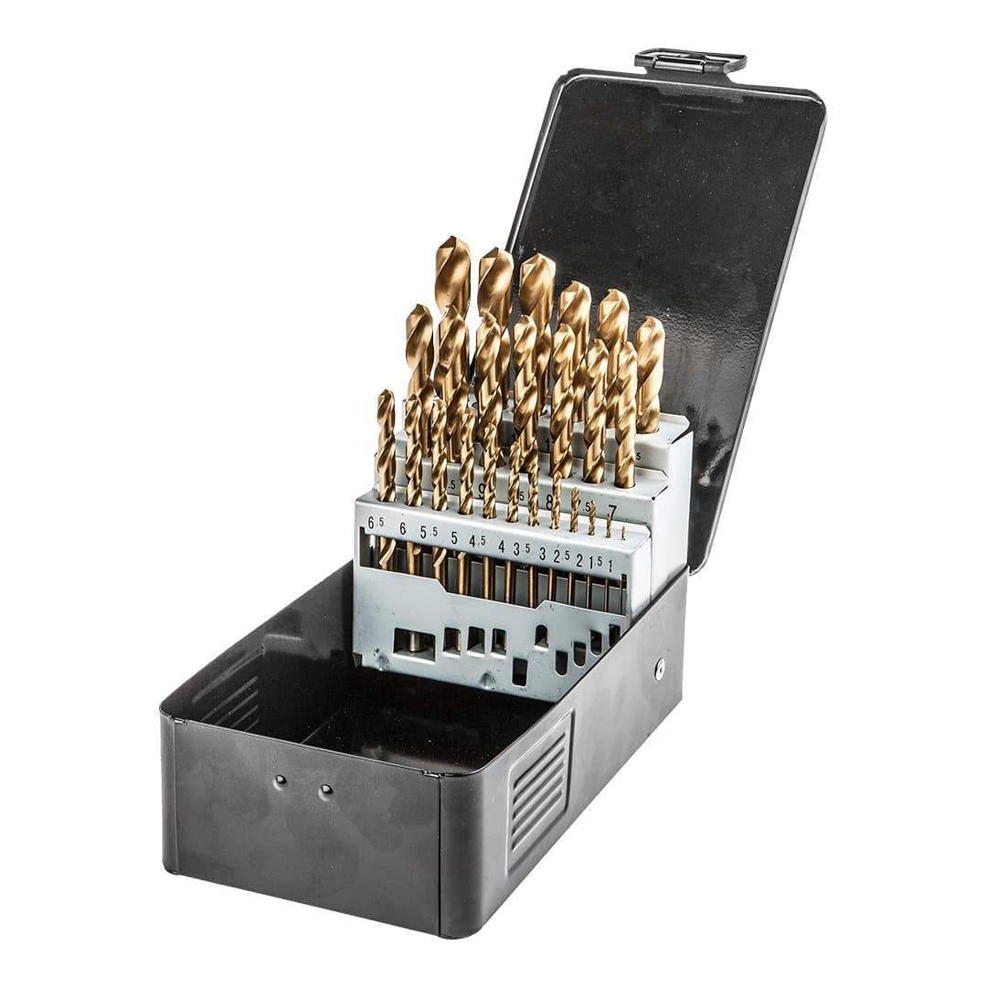 Zestaw wierteł do metalu HSS-TiN 1.0-13.0 mm, 25 sztuk 2