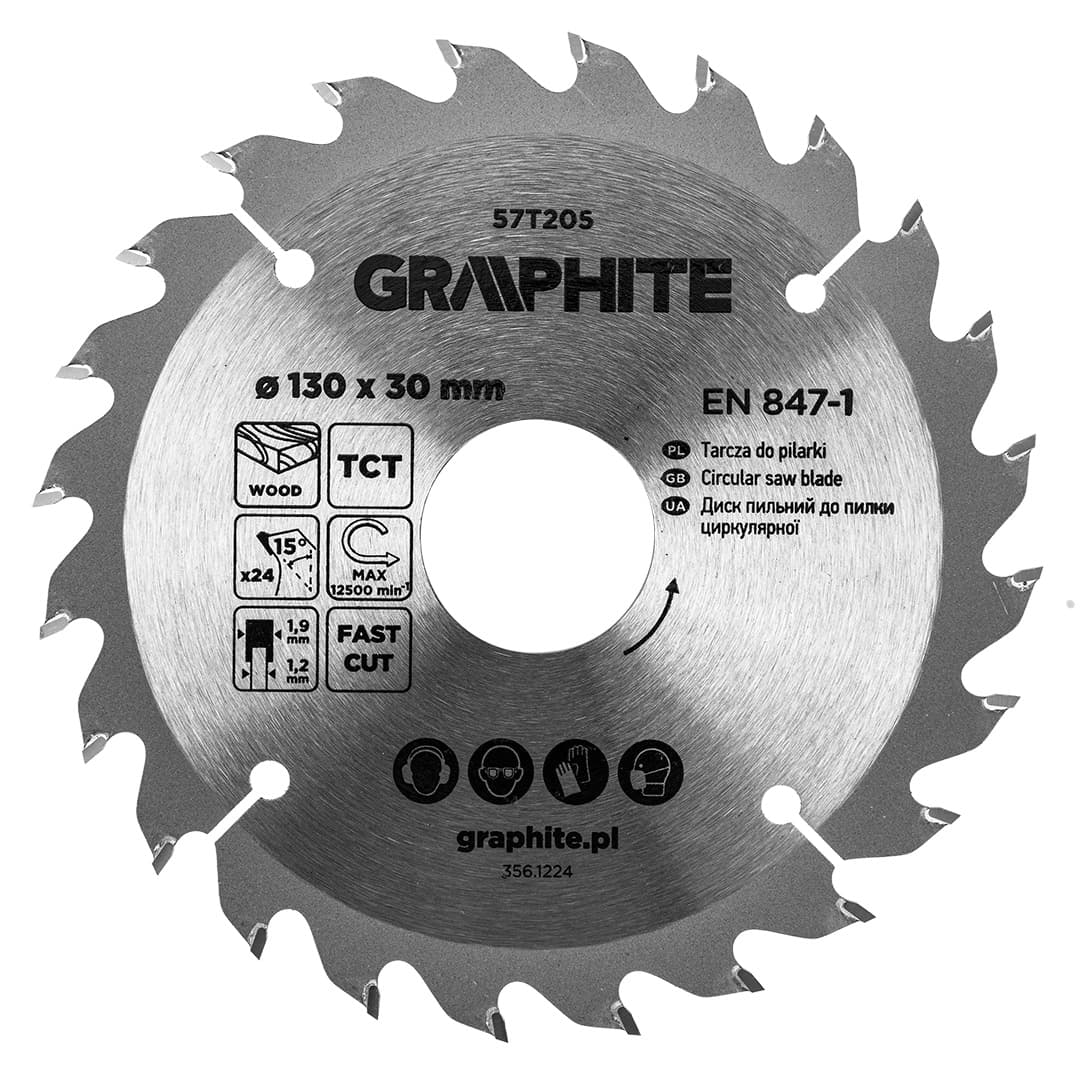 Tarcza widiowa do pilarki 130 x 30 mm 24 zęby 2