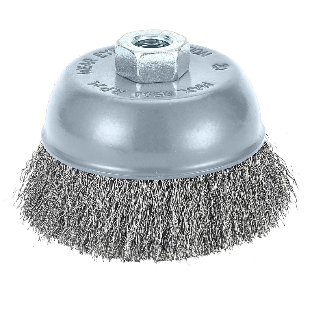 Szczotka druciana doczołowa 100 mm stalowa M14 2