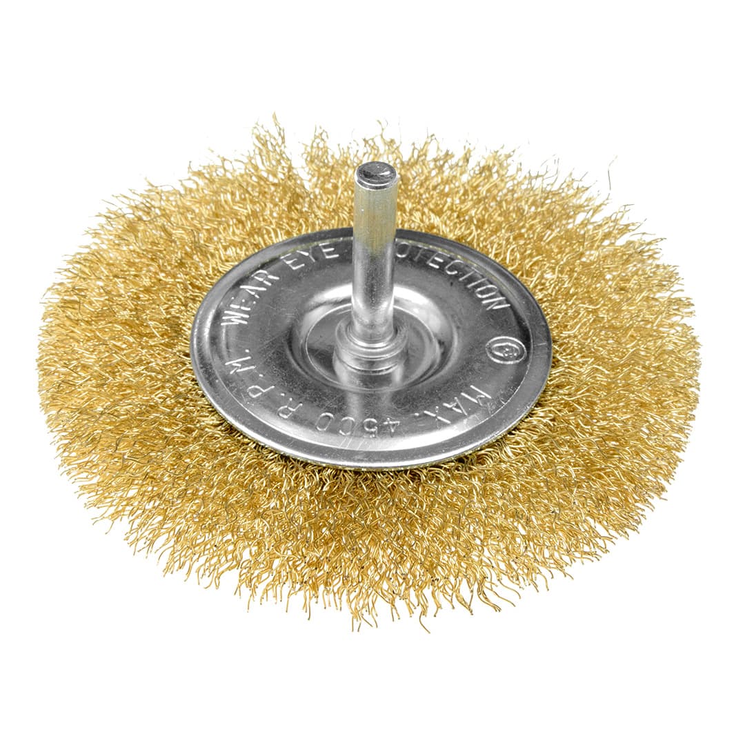 Szczotka druciana tarczowa GRAPHITE 100 mm z trzpieniem 6 mm 2