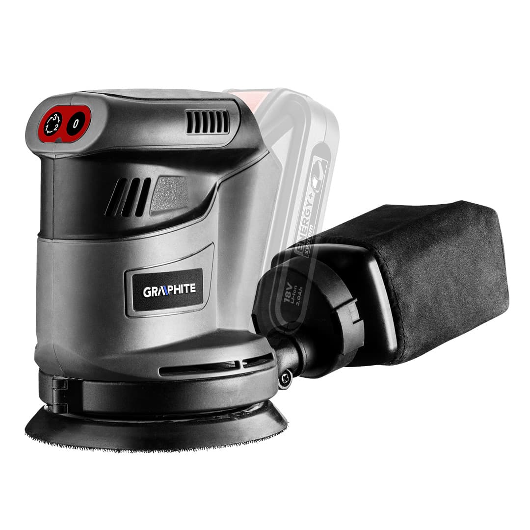 Szlifierka mimośrodowa Energy+ 18V stopa 125 mm 2