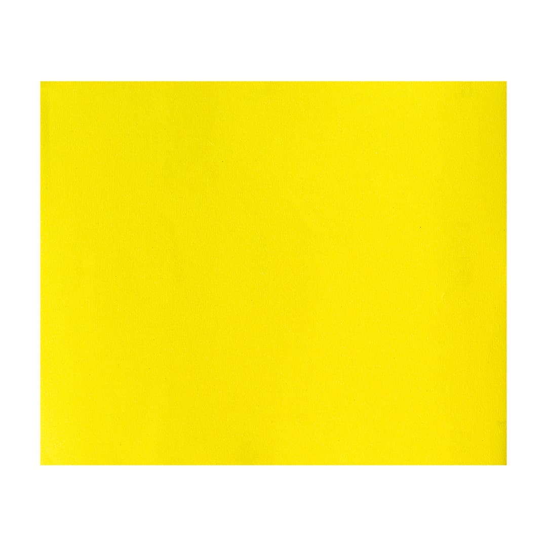 Żółty papier ścierny o wymiarach 230 x 280 mm, gradacja P120 2