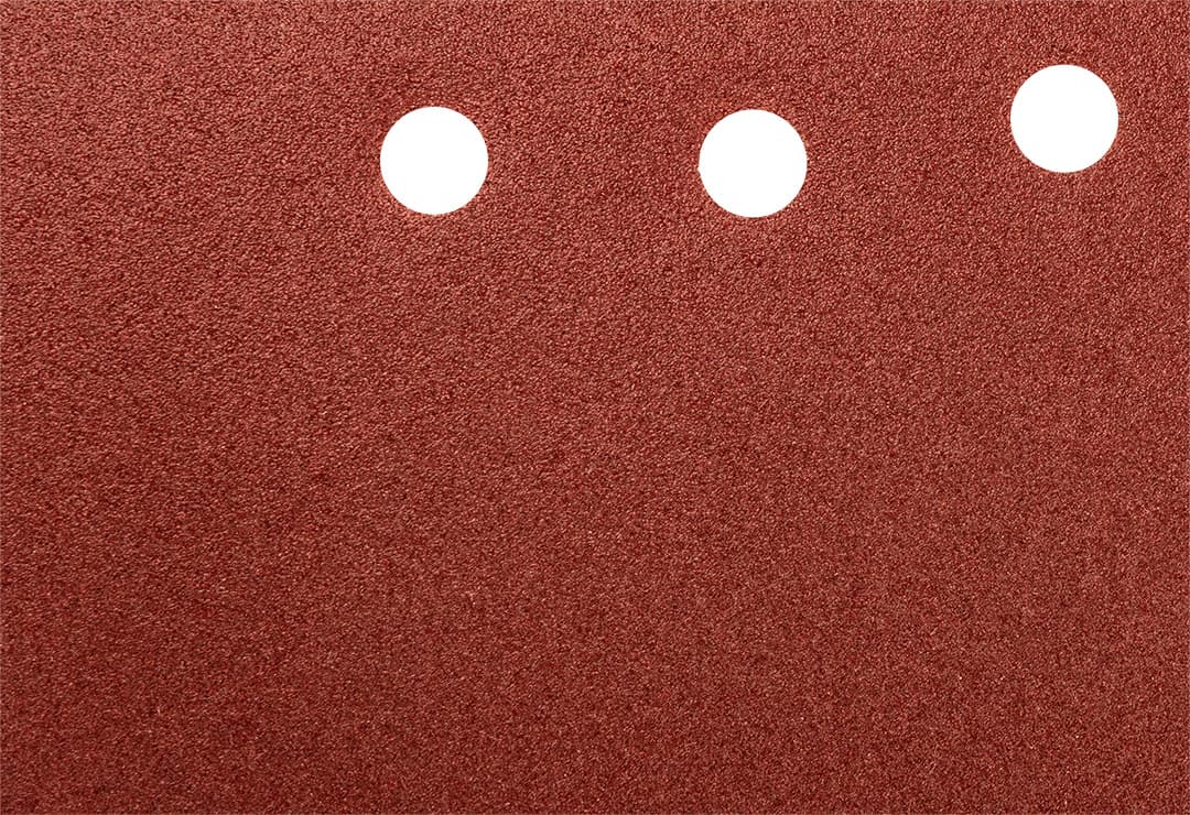 Papier ścierny na rzep 115 x 230 mm, gradacja K120, zestaw 5 sztuk z otworami 6