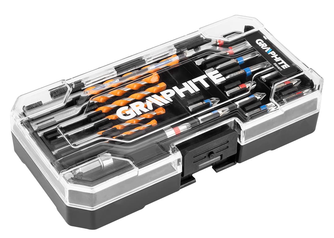 Zestaw wierteł i bitów 20 sztuk stal S2 3