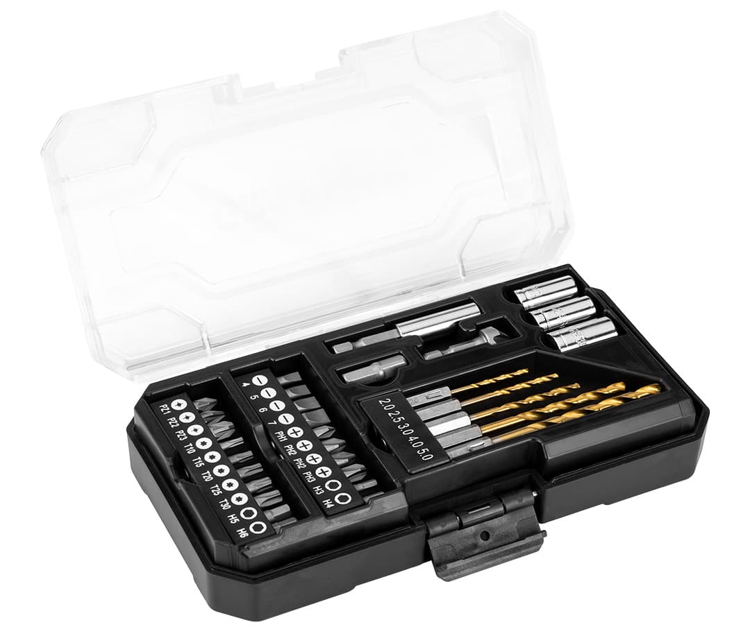 Zestaw wierteł i bitów do różnych materiałów, 50 sztuk 5