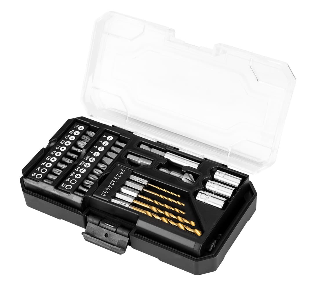 Zestaw wierteł i bitów do różnych materiałów, 50 sztuk 6