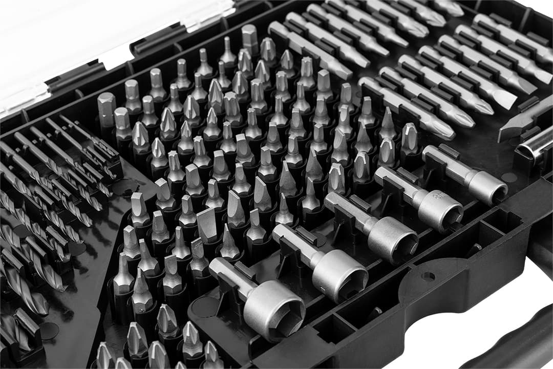 Zestaw wierteł i bitów z nasadkami 120 sztuk 5