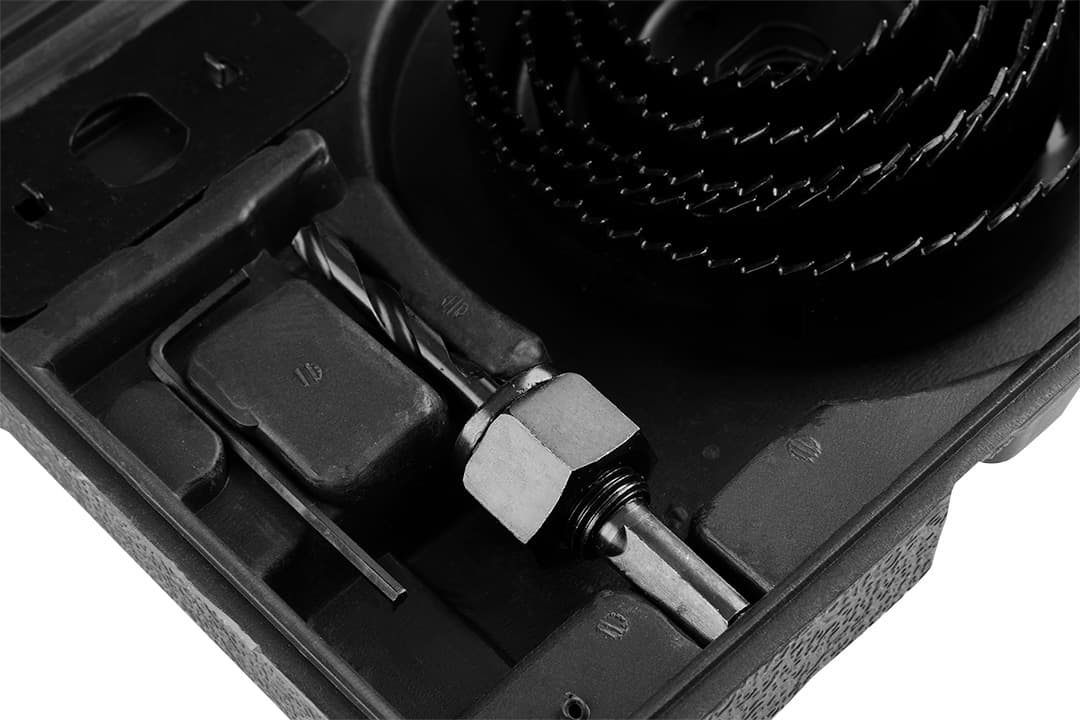 Otwornice do drewna z adapterem zestaw 8 sztuk, 51-102 mm 7