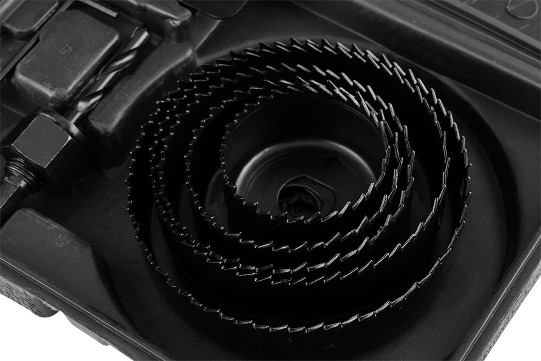 Otwornice do drewna z adapterem zestaw 8 sztuk, 51-102 mm 8