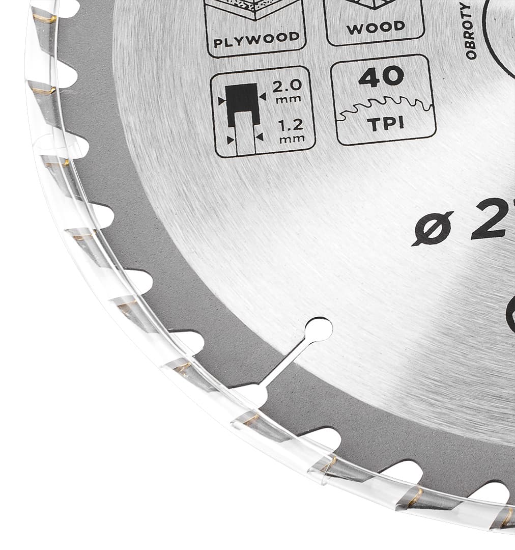 Tarcza widiowa do pilarki 210 x 30 mm, 40 zębów 9