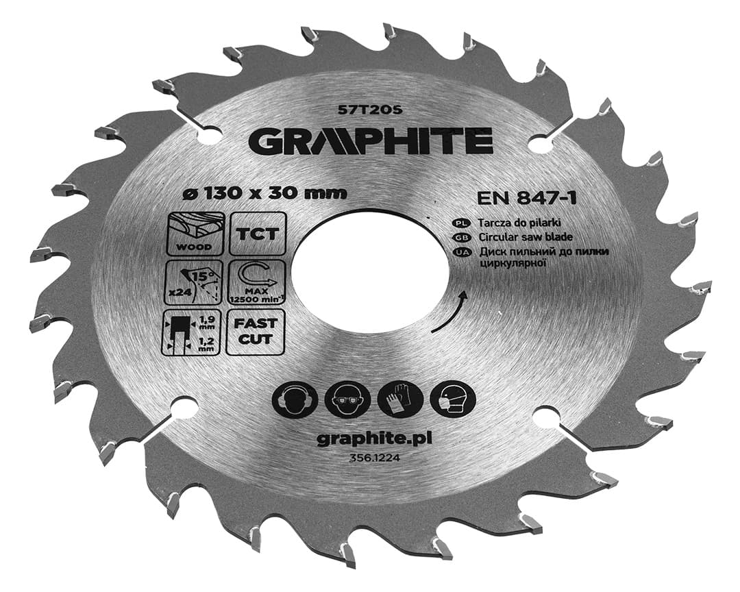 Tarcza widiowa do pilarki 130 x 30 mm 24 zęby 6