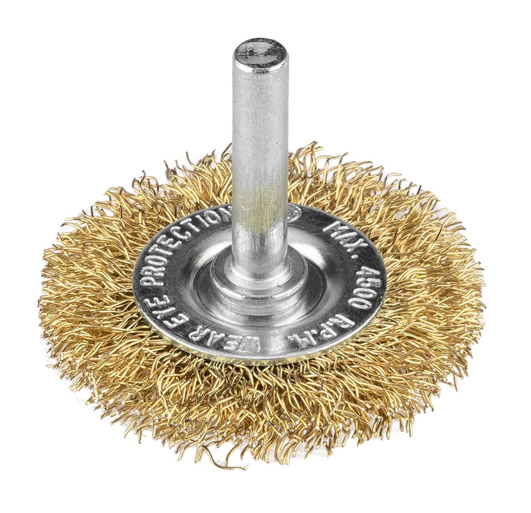 Zestaw szczotek drucianych karbowanych mosiądzowanych 25 50 75 mm 4
