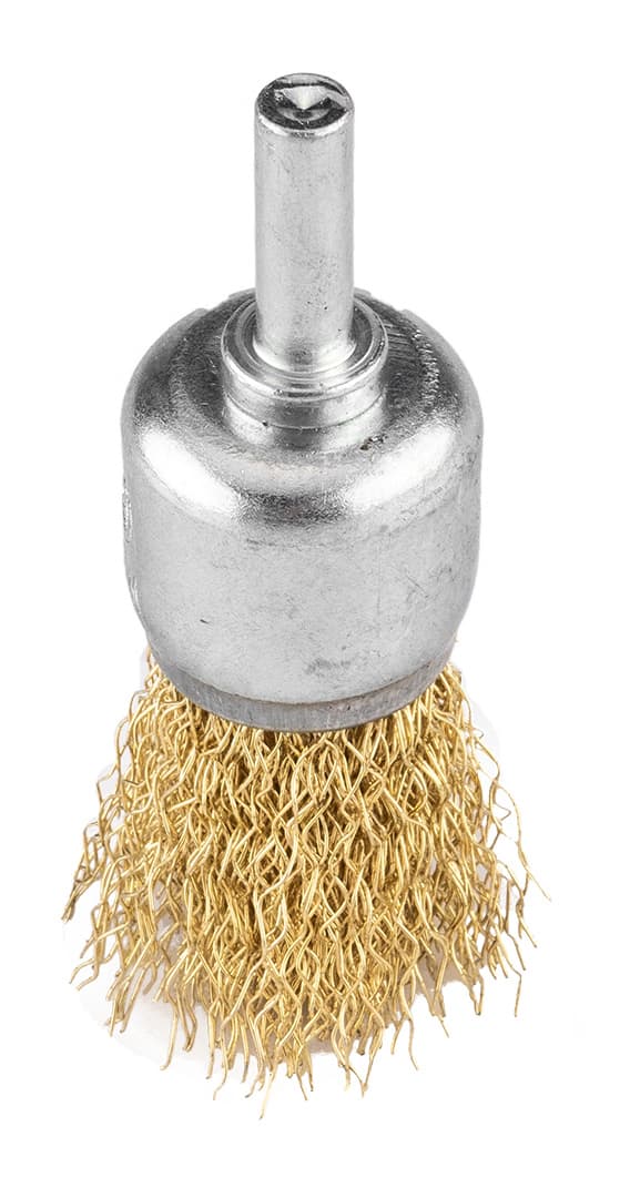 Zestaw szczotek drucianych karbowanych mosiądzowanych 25 50 75 mm 5
