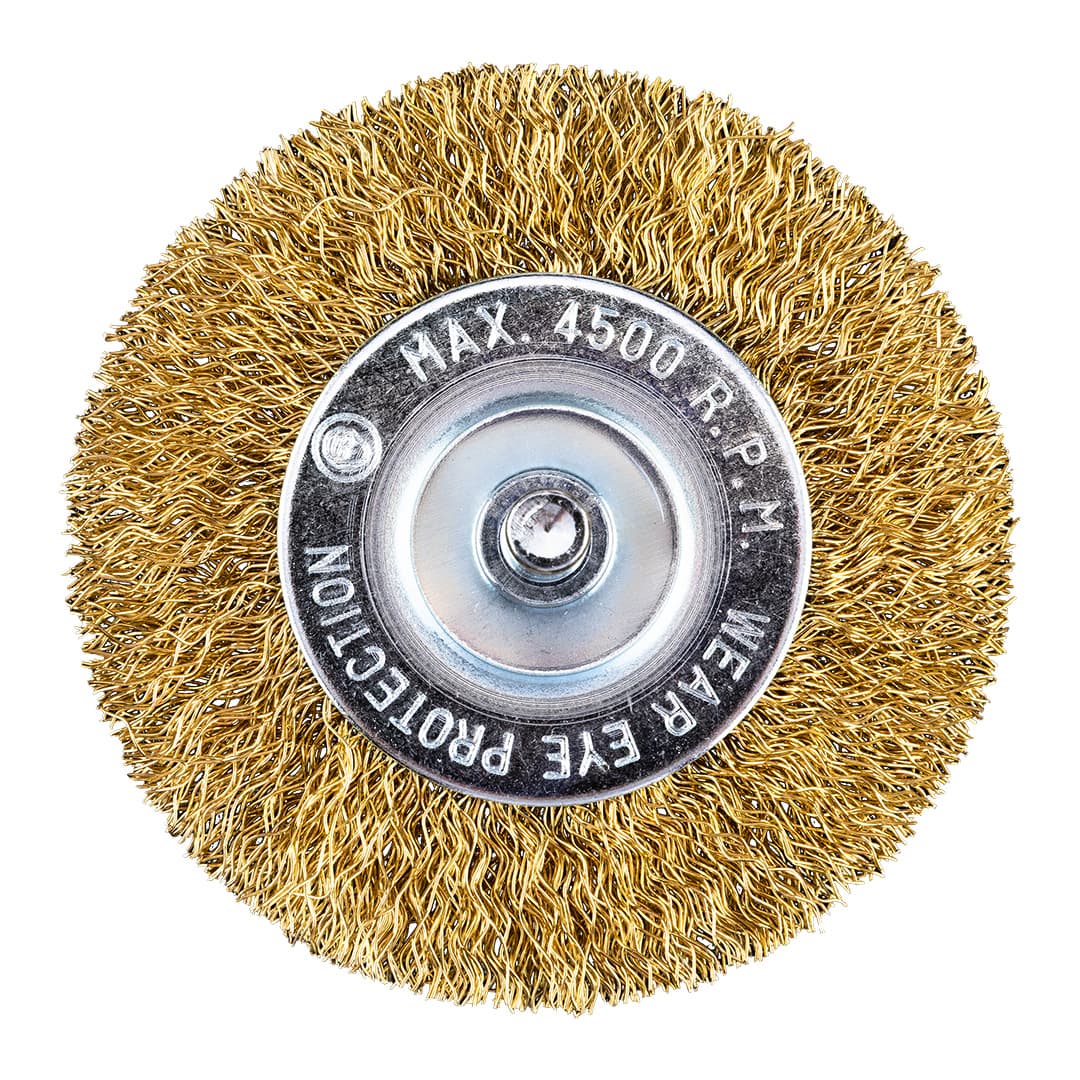 Szczotka druciana tarczowa 80 mm z trzpieniem 6 mm 7