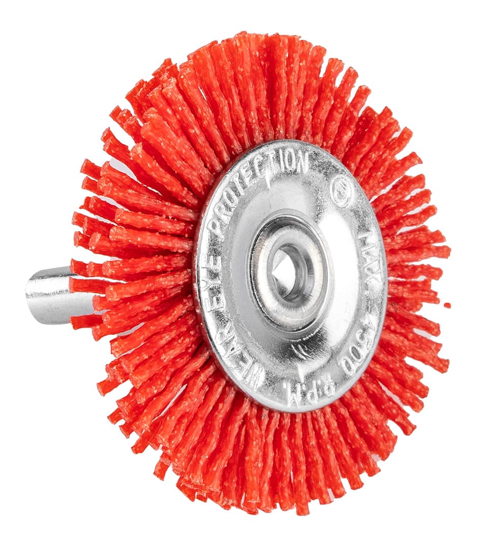 Szczotka nylonowa tarczowa 50 mm z trzpieniem 6 mm 6