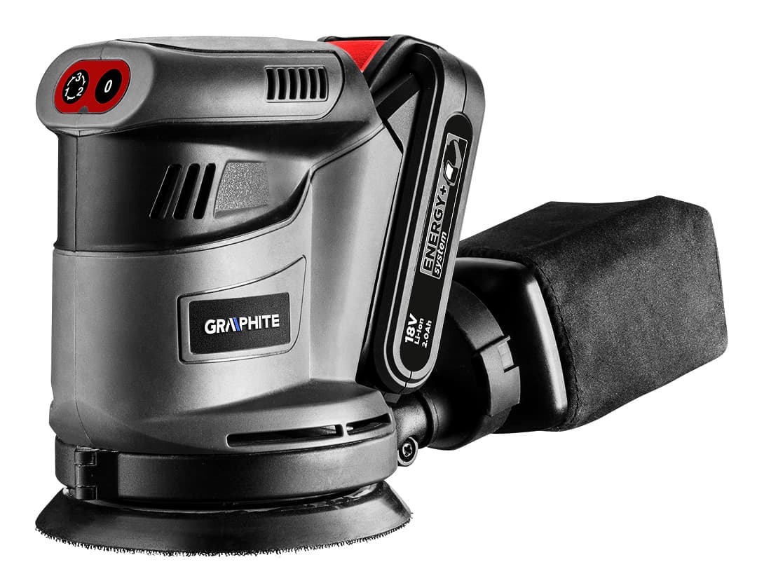 Szlifierka mimośrodowa Energy+ 18V stopa 125 mm 5