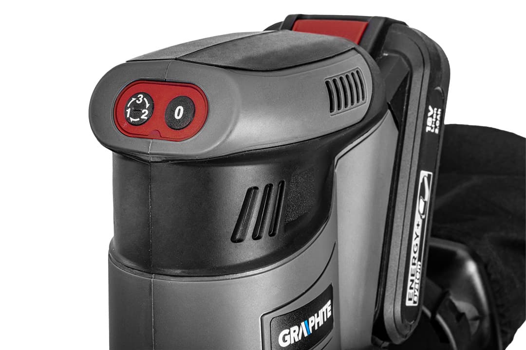 Szlifierka mimośrodowa Energy+ 18V stopa 125 mm 8