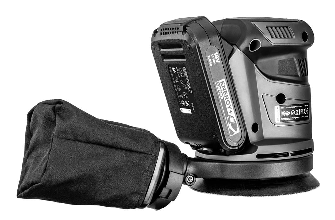 Szlifierka mimośrodowa Energy+ 18V stopa 125 mm 9