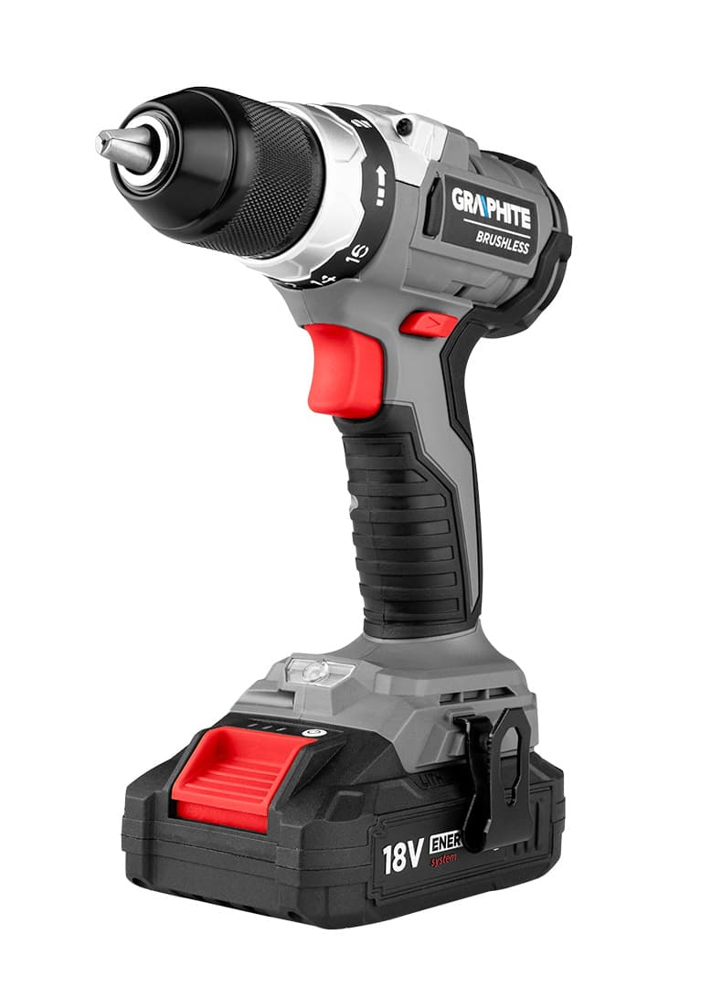 Wiertarko-wkrętarka akumulatorowa bezszczotkowa 18V Li-Ion 13 mm 4