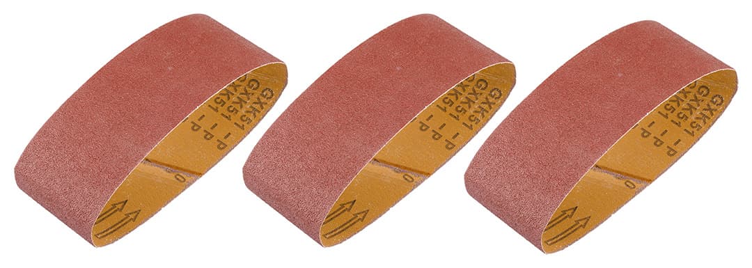 Pasy bezkońcowe 75 x 533 mm, gradacja P80, zestaw 3 sztuki 6