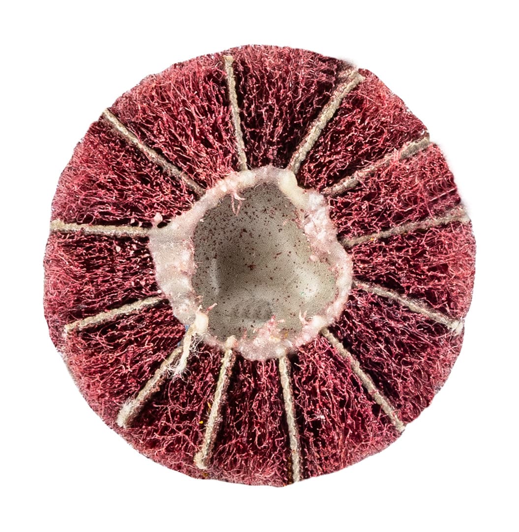 Ściernica listkowa z włókniną ścierną trzpieniowa 30 x 25 x 6 mm, P80 6