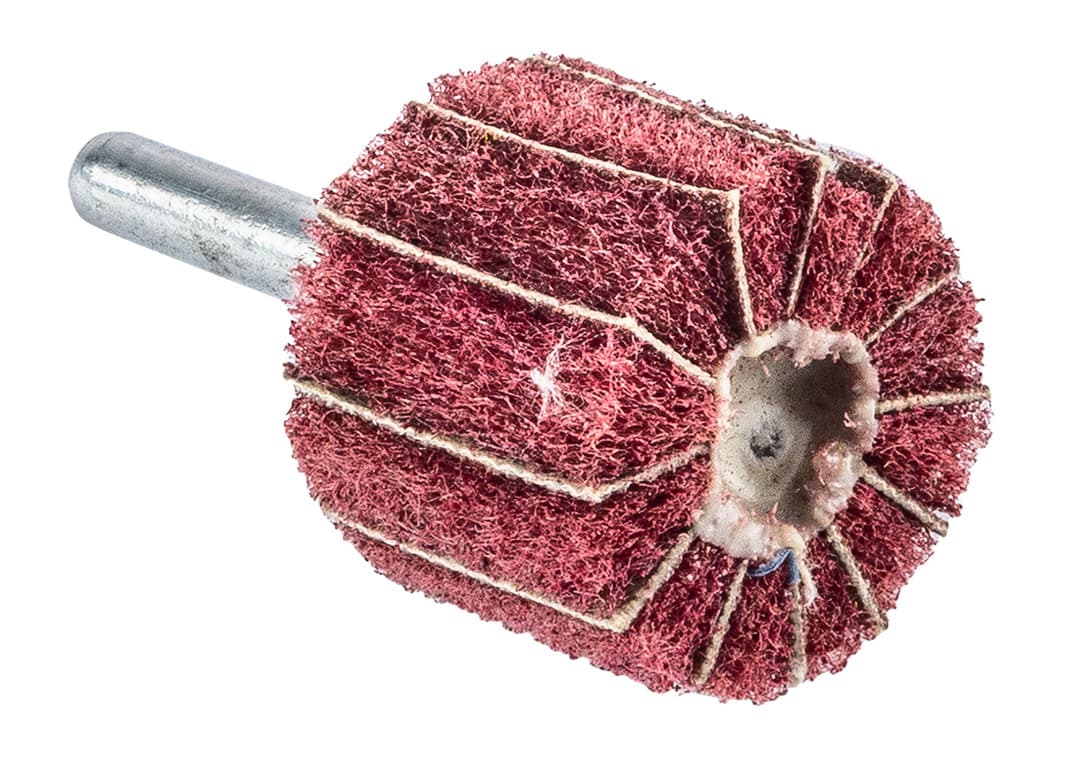 Ściernica listkowa z włókniną ścierną trzpieniowa 30 x 25 x 6 mm, P80 8