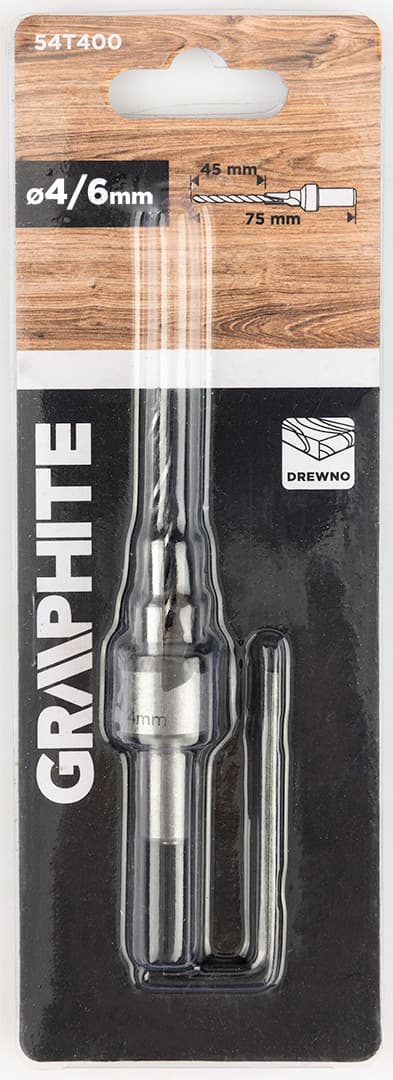 Wiertło do konfirmatów 4/6 mm GRAPHITE 5