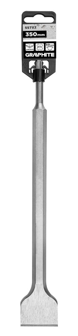 Dłuto płaskie SDS Plus 50 x 17 x 350 mm do betonu 5