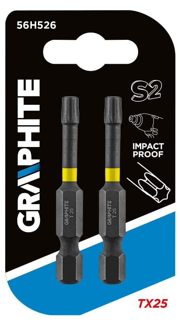 Bity udarowe TX25 o długości 50 mm, 2 sztuki 3