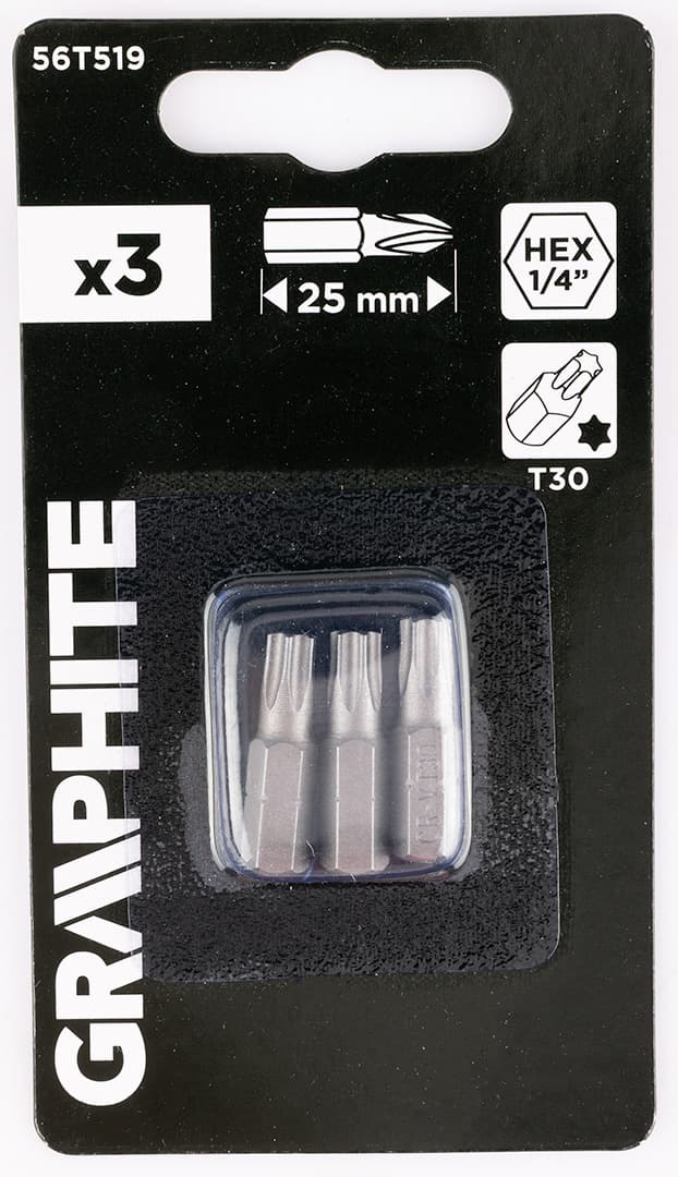 Bity Torx T30 25 mm, zestaw 3 sztuki 4