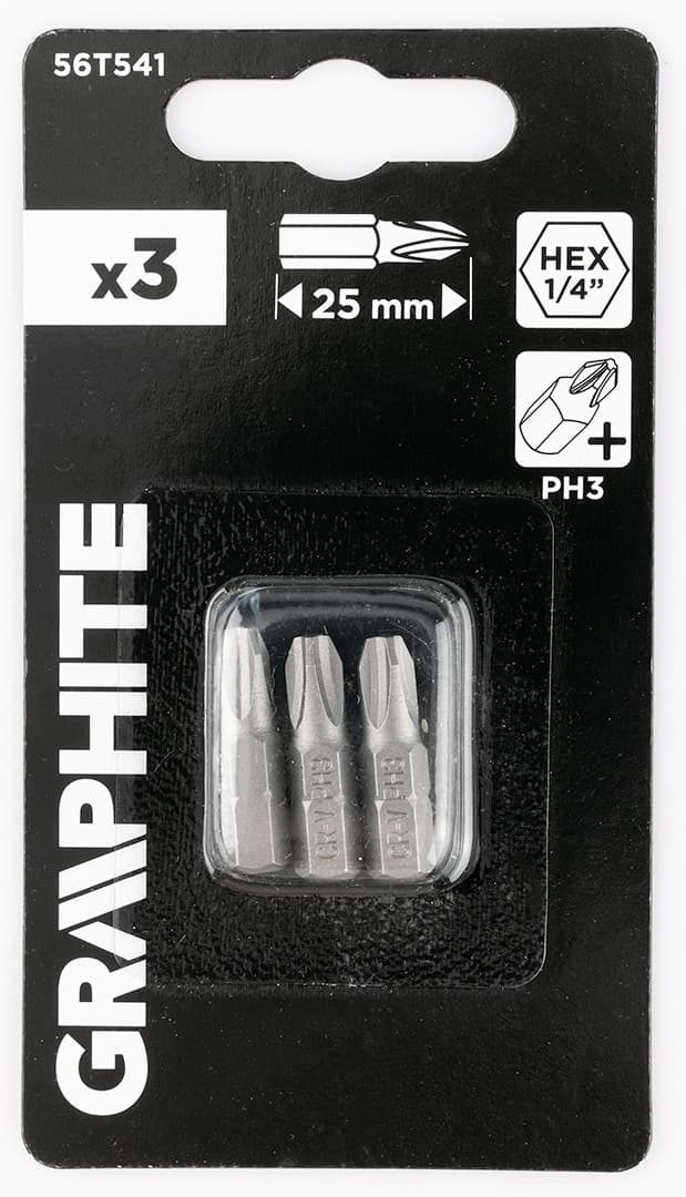 Bity PH3 25 mm, zestaw 3 sztuki 3