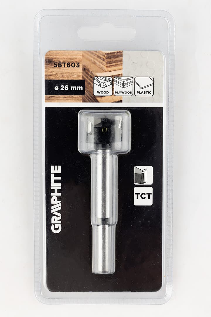 Frez widiowy do drewna i tworzyw sztucznych 26 mm 4