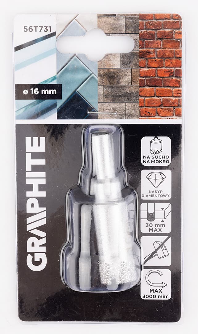 Otwornica diamentowa do wiercenia 16 mm 4