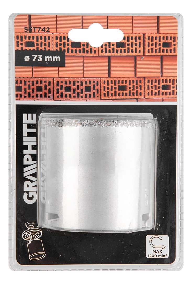 Otwornica wolframowa do cegieł pustaków 73 mm 10