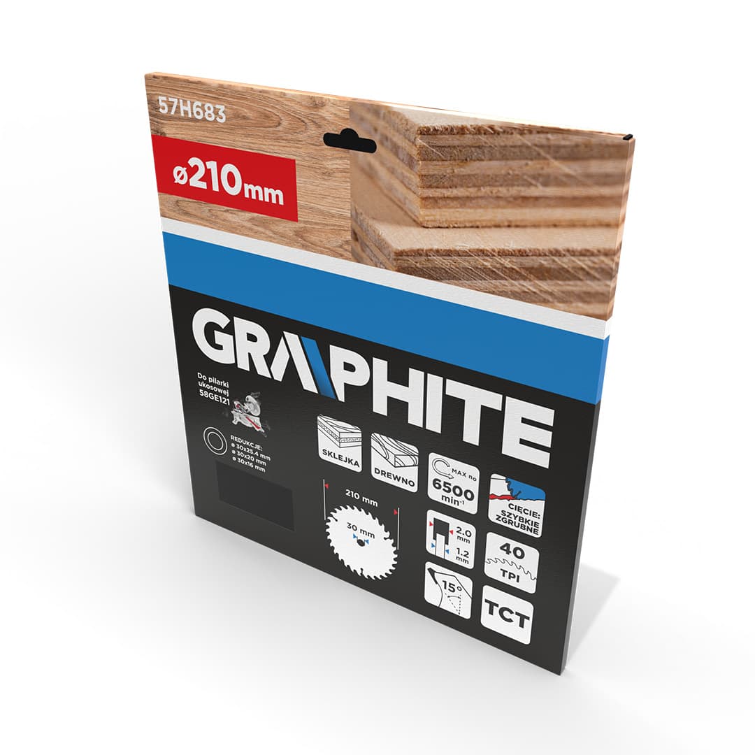 Tarcza widiowa do pilarki 210 x 30 mm, 40 zębów 5