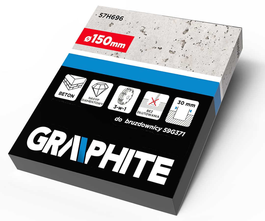 Tarcza zespolona do bruzdownicy Graphite 150 mm 4