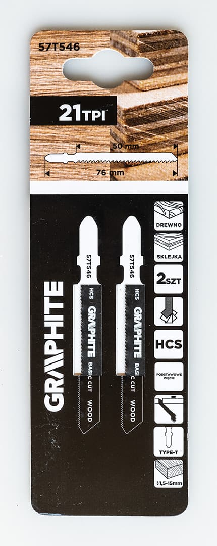 Brzeszczot do wyrzynarki 21 TPI HCS uchwyt typu T 2 sztuki 3