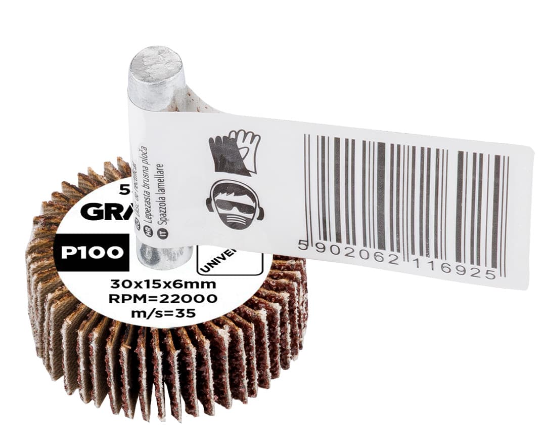 Ściernica listkowa trzpieniowa 30 x 15 x 6 mm, gradacja P100 10
