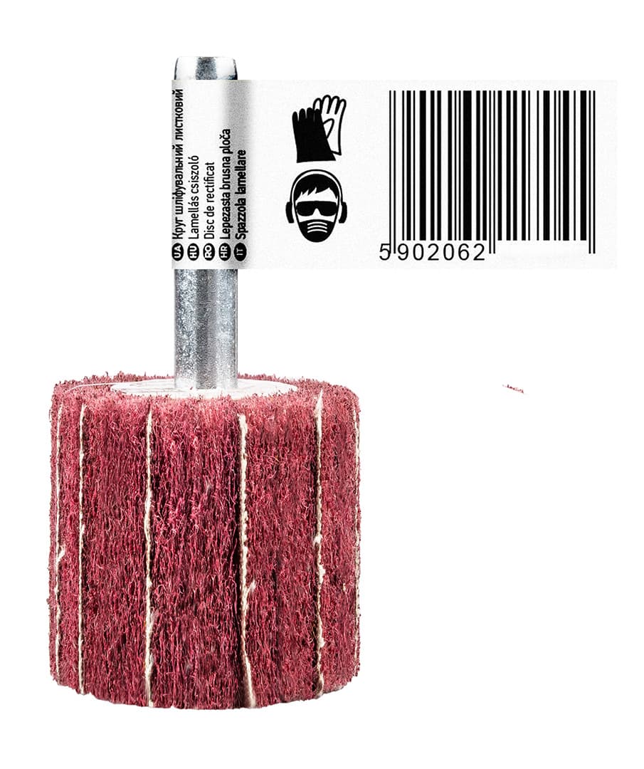 Ściernica listkowa z włókniną ścierną trzpieniowa 30 x 25 x 6 mm, P80 10
